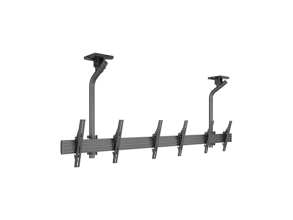 Multibrackets 0.8m Fixed 40"-65" Pro Series Menu Board Ceiling Mount For 3 Screens Menu Board Mounting Systems Multibrackets