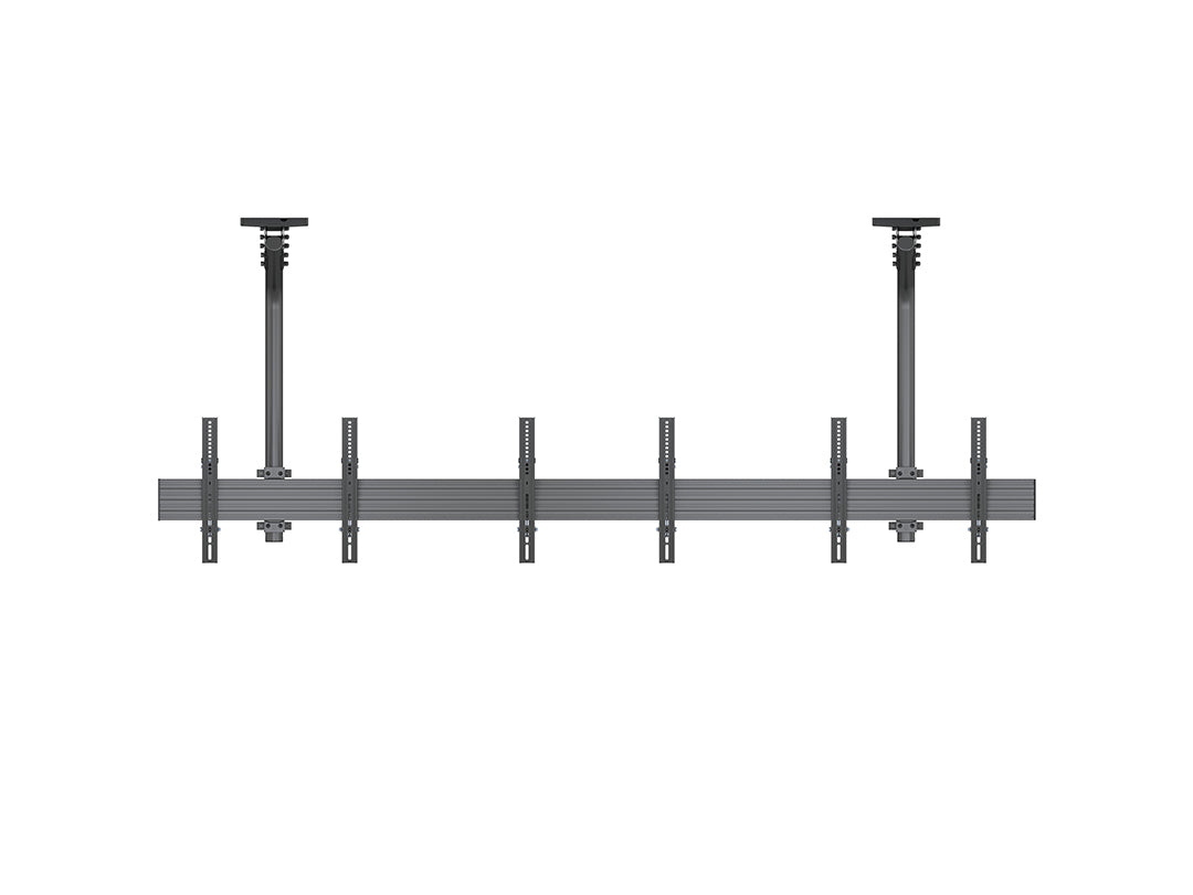 Multibrackets 0.8m Fixed 40"-65" Pro Series Menu Board Ceiling Mount For 3 Screens Ceiling Mount Bracket Multibrackets