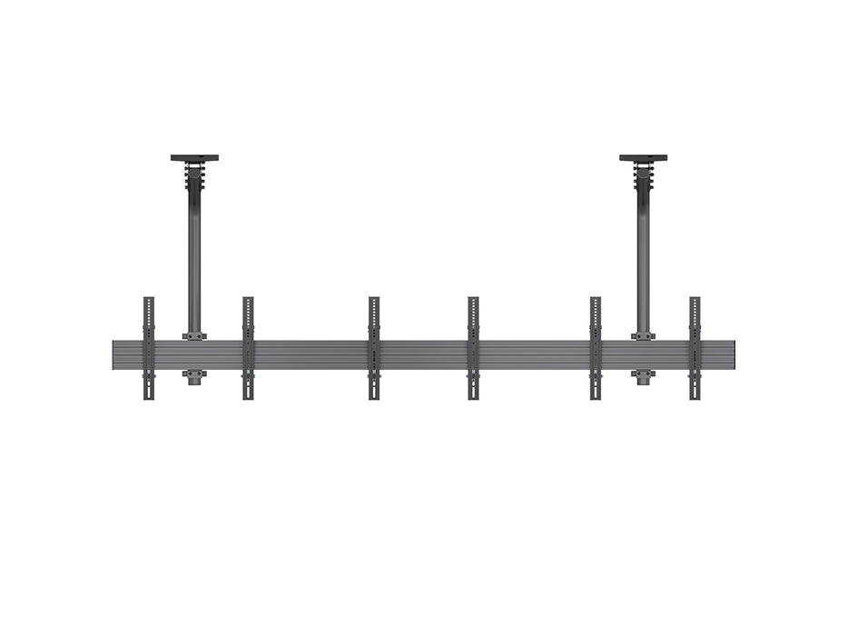Multibrackets 0.8m Fixed 40"-65" Pro Series Menu Board Ceiling Mount For 3 Screens Menu Board Mounting Systems Multibrackets