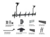 Multibrackets 0.8m Fixed 40"-65" Pro Series Menu Board Ceiling Mount For 3 Screens Menu Board Mounting Systems Multibrackets