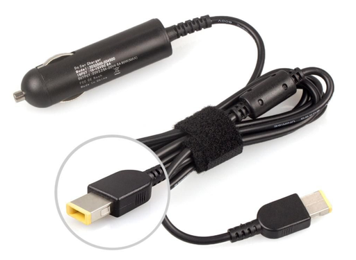 CoreParts Lenovo Car Charger 65W 20V 3.3A Square Plug Adapter Power Adapters & Inverters CoreParts