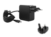 CoreParts 65W GaN USB-C PD Charger with EU & UK Plugs | MBXUSBC-AC0002 Power Adapters & Inverters CoreParts
