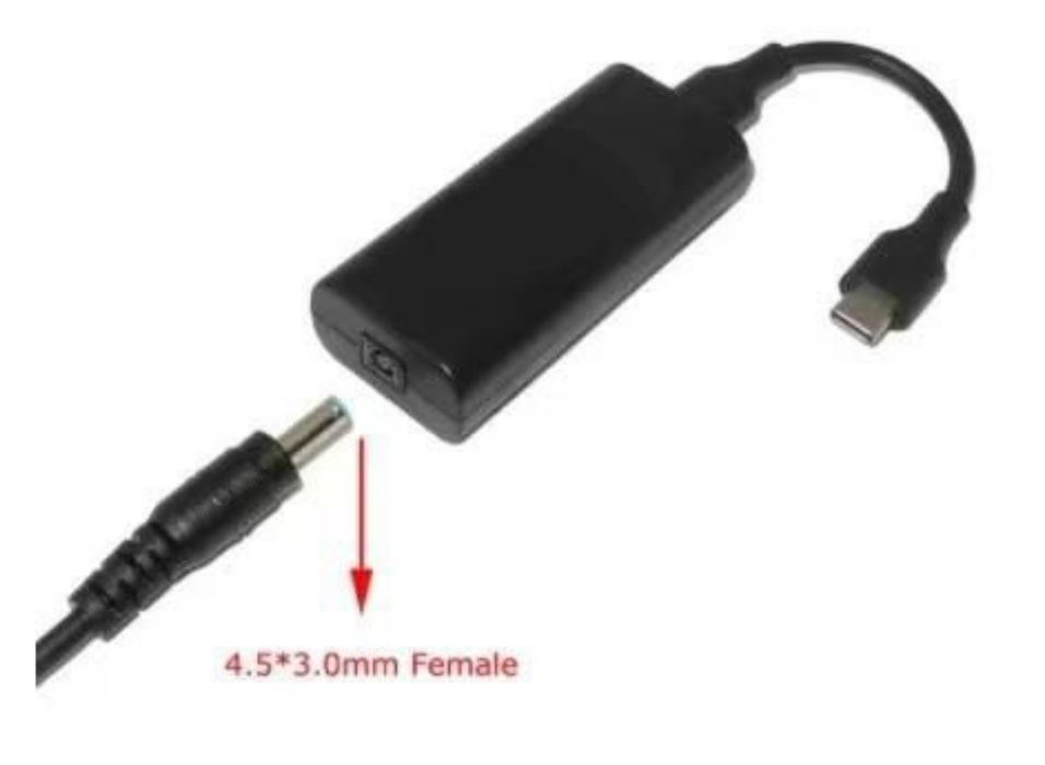 CoreParts Dell/HP 4.5x3.0mm to USB-C Adapter Cable 100W Cable Gender Changers CoreParts