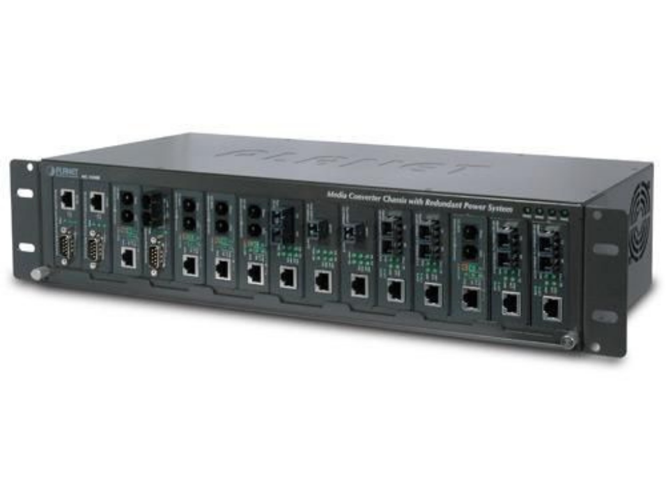 Planet 15-Slot Media Converter Chassis (AC Power) | MC-1500R