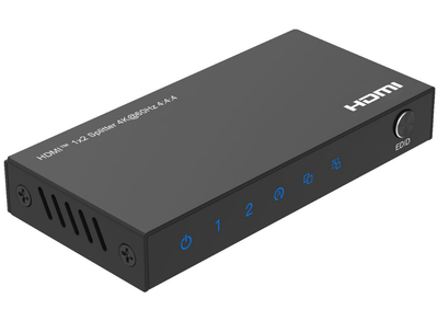 MicroConnect 4K@60Hz 1x2 4:4:4 HDMI Splitter | MC-HDMISPLITTER0102-4K Video Splitter MicroConnect