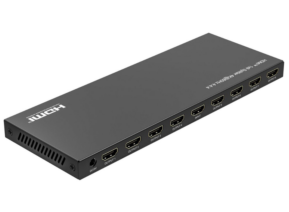 MicroConnect HDMI 4K Splitter 1x 8 Support 4k@60Hz | MC-HDMISPLITTER0108-4K