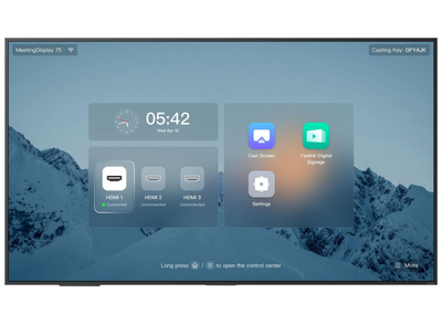 Yealink MD75 MeetingDisplay 75" 4K Ultra HD For MTR System (MTR Display) Meeting Room Displays Yealink