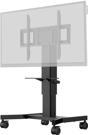 iiyama 86" Large Format Display Electric Floor Lift Motorized Trolley | MDCAR1021-B1 Mobile Trolley iiyama