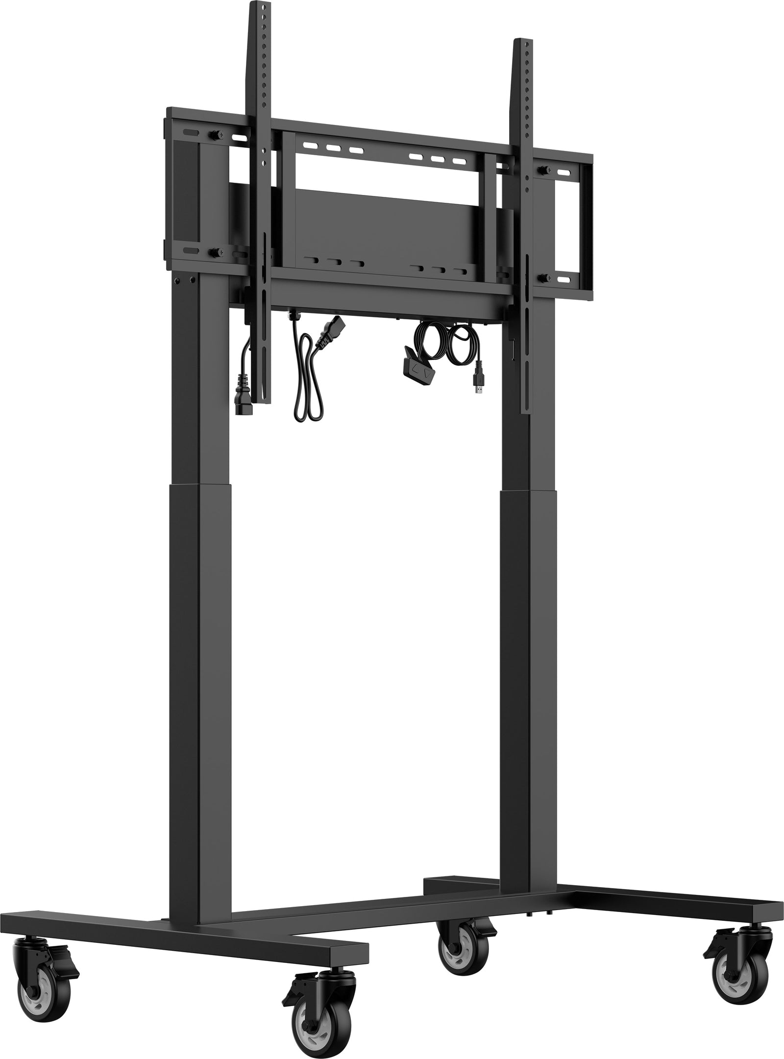 iiyama 86" Large Format Display Electric Floor Lift Mobile Trolley | MDCAR2011-B1 Mobile Trolley iiyama