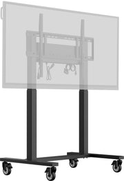 iiyama 86" Large Format Display Electric Floor Lift Mobile Trolley | MDCAR2011-B1 Mobile Trolley iiyama