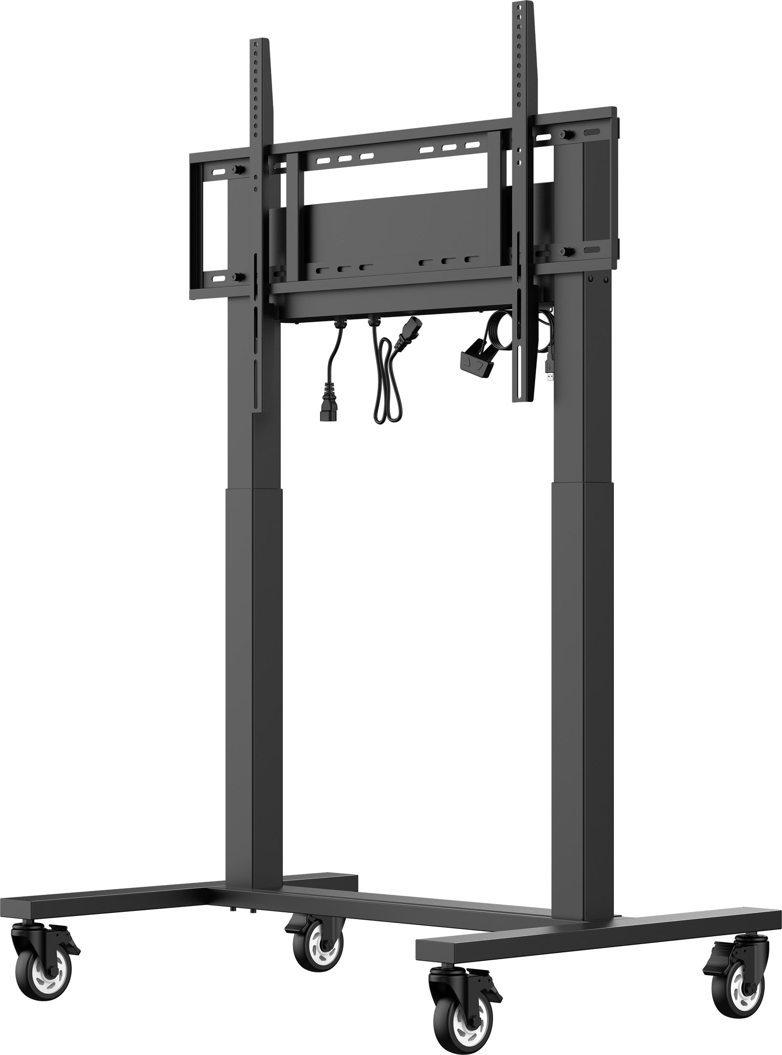 iiyama 86" Large Format Display Electric Floor Lift Mobile Trolley | MDCAR2011-B1 Mobile Trolley iiyama