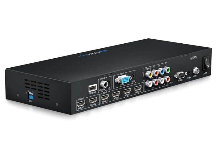 BluStream 7 Input 2 Output Multi-Format Presentation Switch | MFP72 Video Switch BluStream