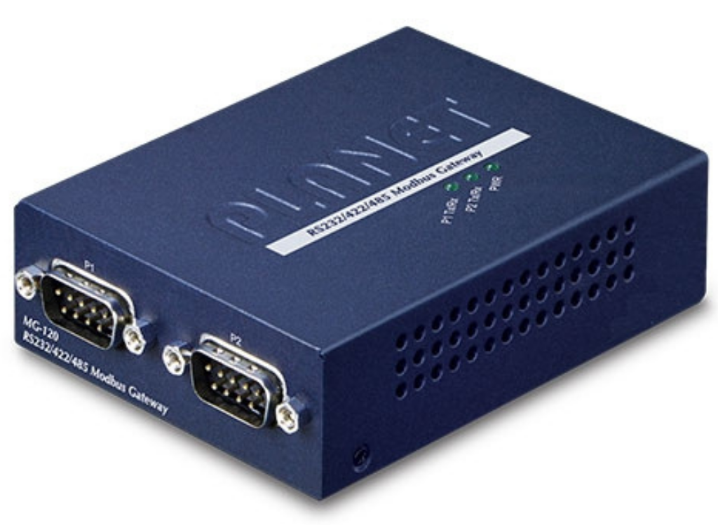Planet 2-port RS232/422/485 Modbus Gateway | MG-120 Gateway Planet