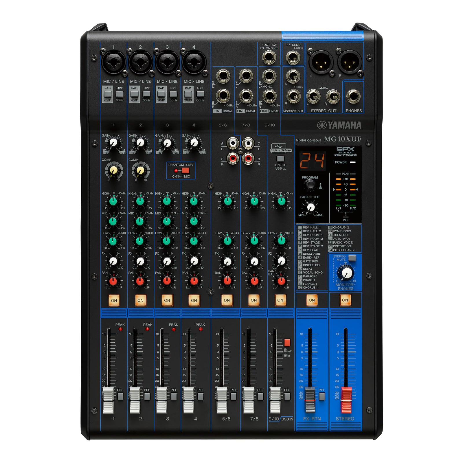 Yamaha Commercial MG10-XU-F 10 Channels Audio Mixer Audio Mixer Yamaha
