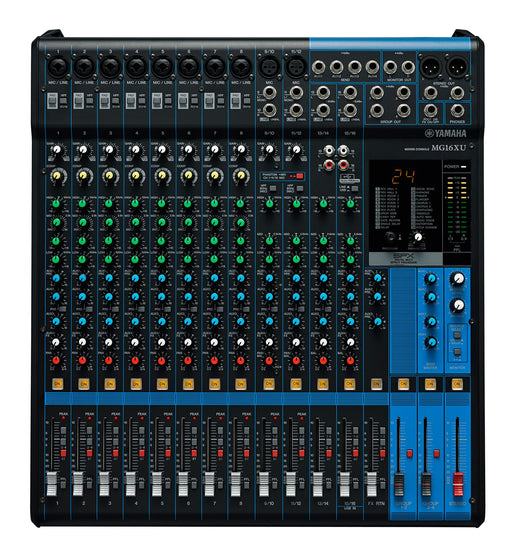Yamaha Commercial MG16XU Professional 16-Channel Analog Mixer with USB Audio Audio Mixer Yamaha