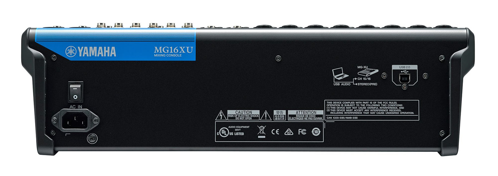 Yamaha Commercial MG16XU Professional 16-Channel Analog Mixer with USB Audio Audio Mixer Yamaha