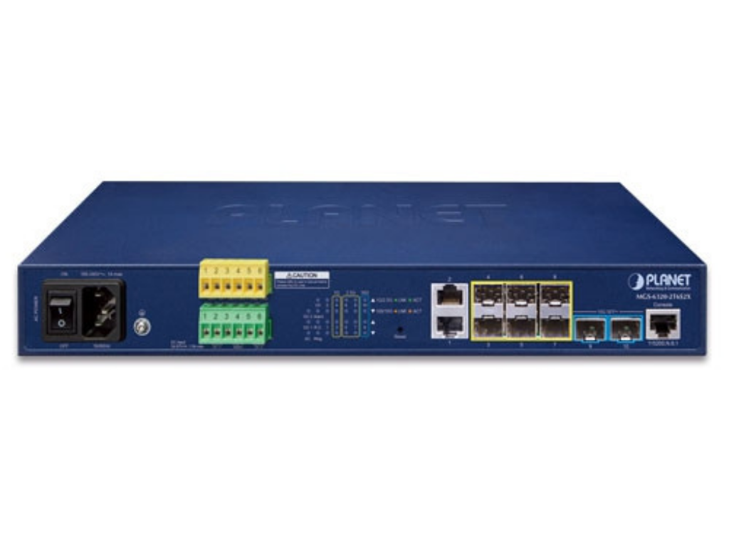 Planet L3 2-Port 100/1000T + 2-Port 100/1000X SFP + 4-Port 2.5G SFP + 2-Port 10G SFP+ Metro Ethernet Switch | MGS-6320-2T6S2X Network Switch Planet
