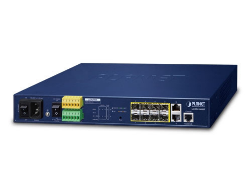 Planet 6-Port 100/1000X SFP + 2-Port 1G/2.5G SFP + 2-Port 10/100/1000T Managed Metro Ethernet Switch Planet Network Switches Planet