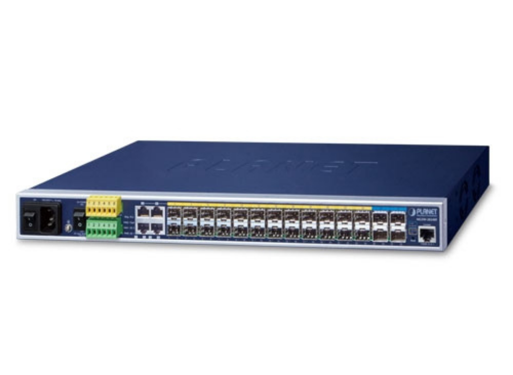 Planet L3 14-Port 100/1G SFP with 4 shared 10/100/1000T + 10-Port 1G/2.5G SFP + 4-Port 10G SFP+ Metro Ethernet Switch | MGSW-28240F Network Switch Planet