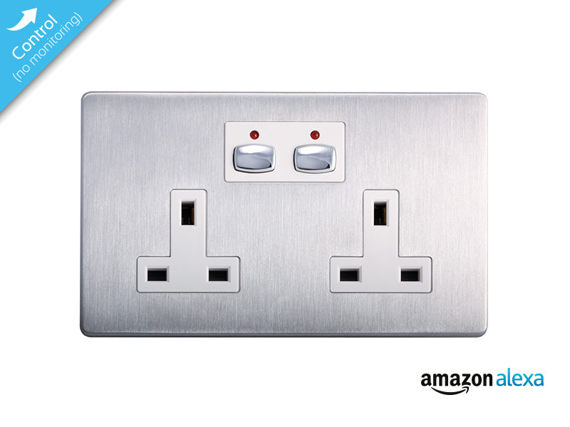 EnerGenie Mi|Home Smart Double Socket Steel - MIHO023