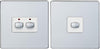 EnerGenie Smart 6mm Master/Slave Two Gang Light Switch Chrome - MIHO092