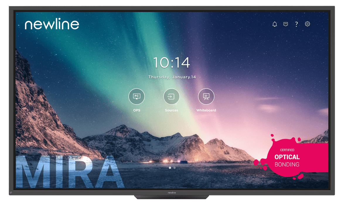 Newline Mira TT-7520HO 65" 4K Interactive Touchscreen Display