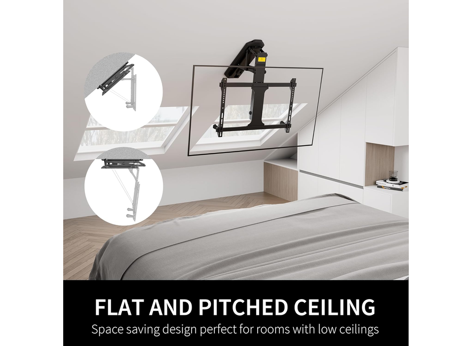 Moove Motorized Ceiling TV Mount For 32" –70" TVs Ceiling Mount Brackets ScreenMoove