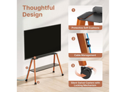 Moove Mobile Easel TV Stand with Wheels – Premium Rolling Floor Mount for 49–75” TVs Mobile Trolley Moove AVMounts