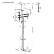 Multibrackets M Motorized X-Large Drop-Down TV Lift for 43–85" Displays – Black | 7340234814558 TV Mounts & Stands Multibrackets
