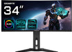 GIGABYTE 34" OLED WQHD 240Hz 0.03ms Curved Gaming Monitor | MO34WQC2 Gaming Monitor Gigabyte