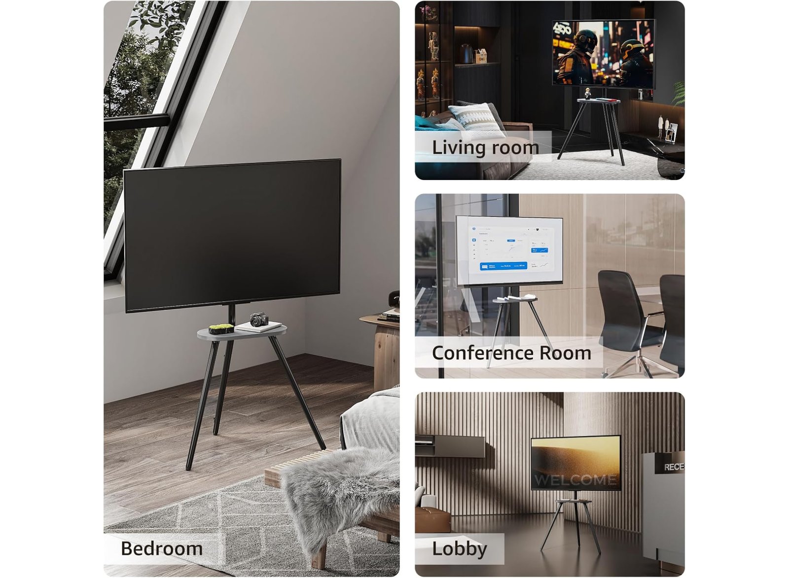 Moove Pro Tripod Digital Signage Stand for 43"-65" Displays Floor Stand Moove AVMounts