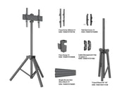 Multibrackets M Pro 1.5m Tripod Floor Stand For 32"-75" Screens | 7350105217425
