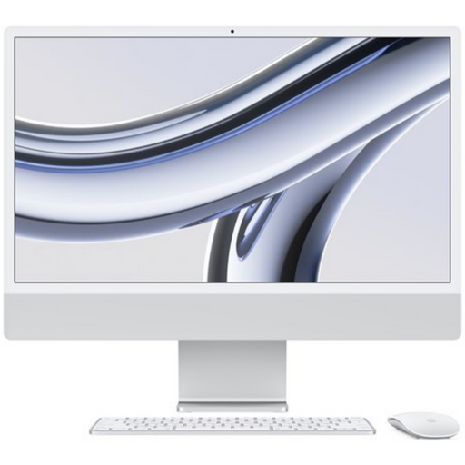 Apple iMac Apple M 23.5" 8 GB 256 GB SSD All-in-One PC macOS Sonoma Wi-Fi 6E Silver