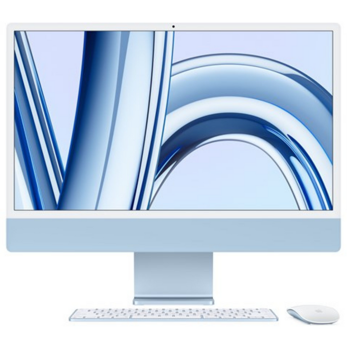Apple iMac Apple M 23.5" 8 GB 256 GB SSD All-in-One PC macOS Sonoma Wi-Fi 6E Blue