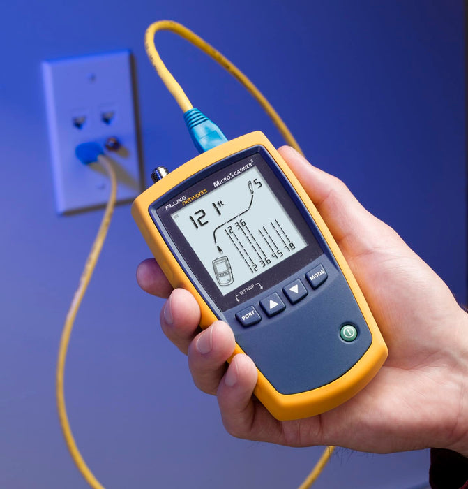 Fluke UTP/FTP/SSTP 460m LCD MicroScanner | MS2-100 Network Cable Tester Fluke