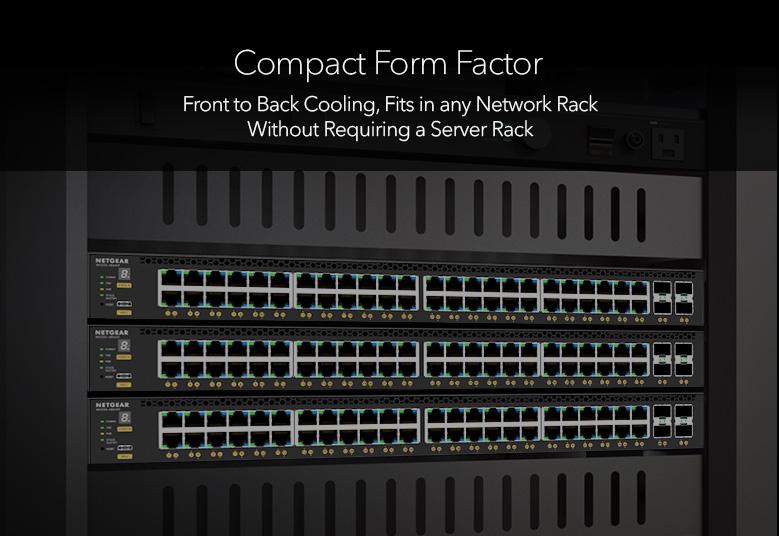 Netgear MSM4352-100NES 44x2.5G, 4x10G/Multi-gig PoE++ and 4xSFP28 25G Managed Switch Network Switch Netgear