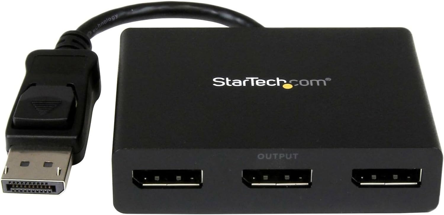 Startech 3-Port DisplayPort 1.2 Splitter | MSTDP123DP Splitter Startech