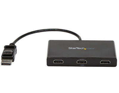 Startech 3-Port Multi Monitor Adapter - DisplayPort 1.2 to 3x HDMI MST Hub | MSTDP123HD Splitter Startech