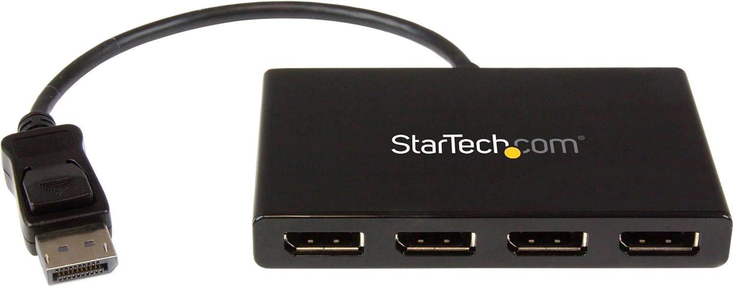 Startech 4-Port DisplayPort 1.2 Video Splitter | MSTDP124DP Splitter Startech