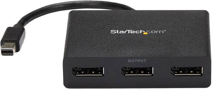 Startech 3-Port Multi Monitor Adapter - Mini DisplayPort to DisplayPort MST Hub | MSTMDP123DP Splitter Startech