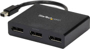 Startech 3-Port Multi Monitor Adapter - Mini DisplayPort to DisplayPort MST Hub | MSTMDP123DP Splitter Startech