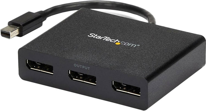 Startech 3-Port Multi Monitor Adapter - Mini DisplayPort to DisplayPort MST Hub | MSTMDP123DP Splitter Startech