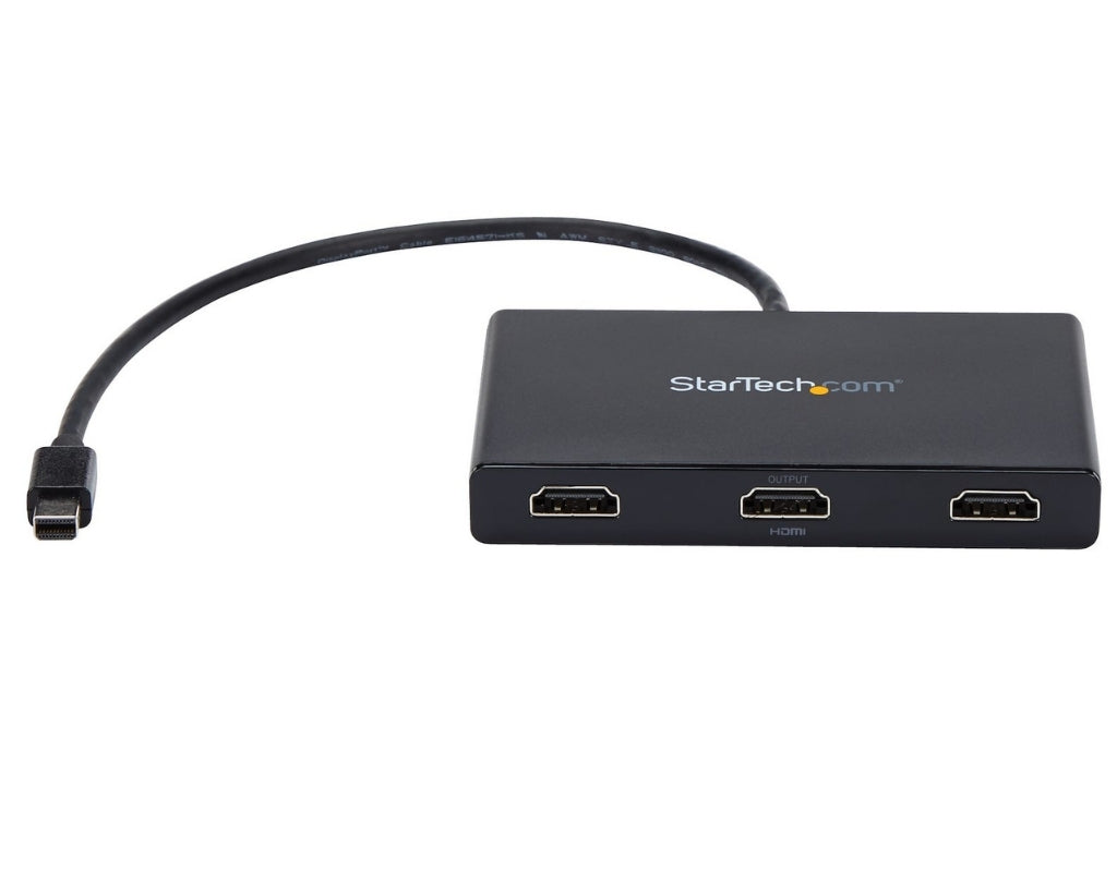 Startech 3-Port Multi Monitor Adapter - Mini DisplayPort to HDMI MST Hub | MSTMDP123HD Splitter Startech