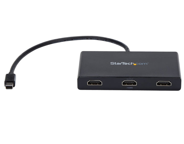 Startech 3-Port Multi Monitor Adapter - Mini DisplayPort to HDMI MST Hub | MSTMDP123HD Splitter Startech