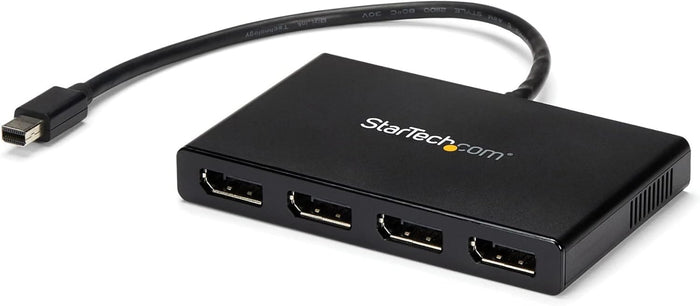 Startech 4-Port Multi Monitor Adapter - Mini DisplayPort to DisplayPort MST Hub | MSTMDP124DP Splitter Startech