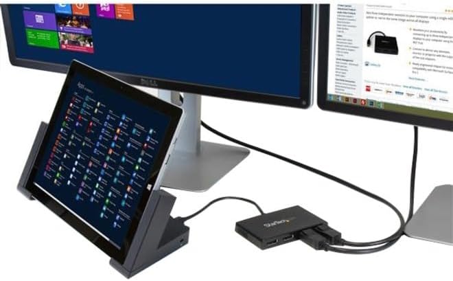 Startech 4-Port Multi Monitor Adapter - Mini DisplayPort to DisplayPort MST Hub | MSTMDP124DP Splitter Startech