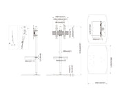 Multibrackets M Single Pole 1.5m Floor Stand For 32"-65" Screens | 7340234811946