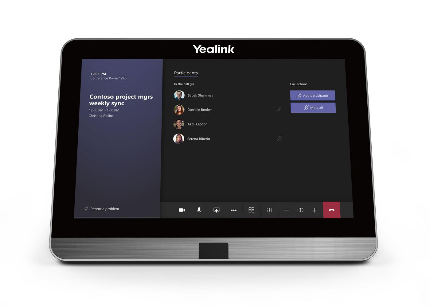 Yealink MTouch II 8" IPS Touch Panel Touch Control Panel Yealink