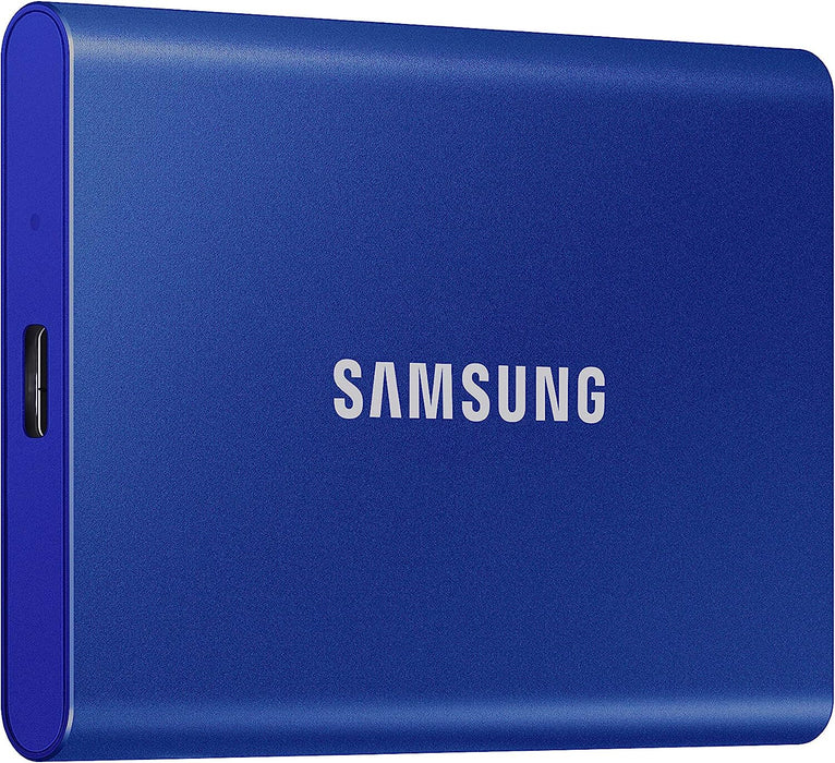 Samsung Portable SSD T7 1TB Desktop External Solid State Drive in Blue | MU-PC1T0H/WW