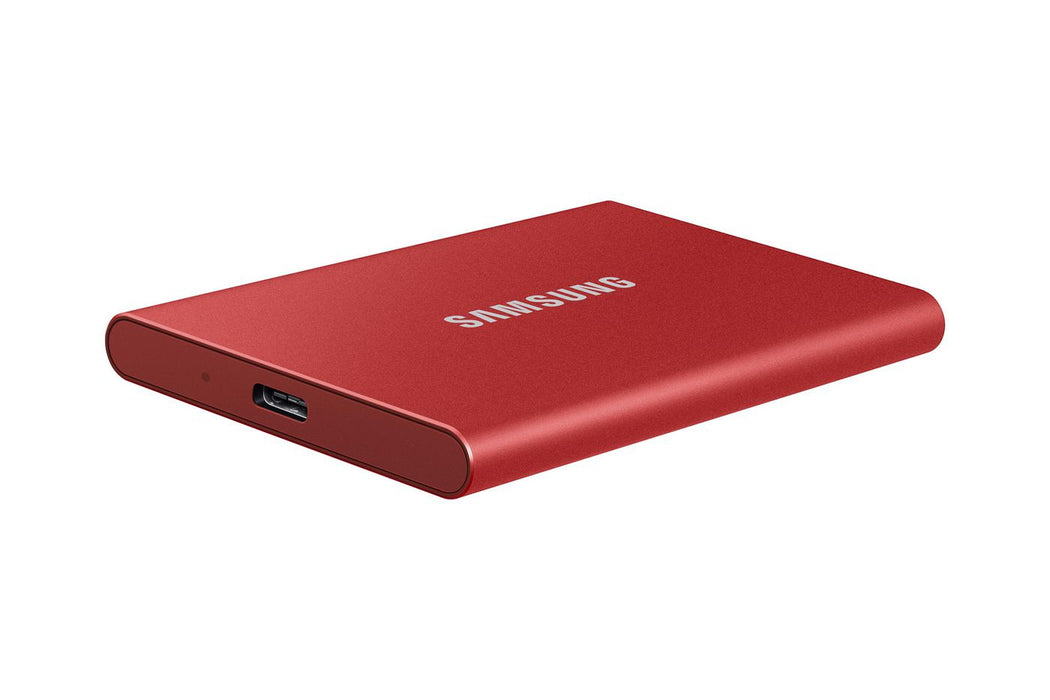 Samsung USB 3.2 T7 1 TB Portable Solid State Drive Red | MU-PC1T0R/WW